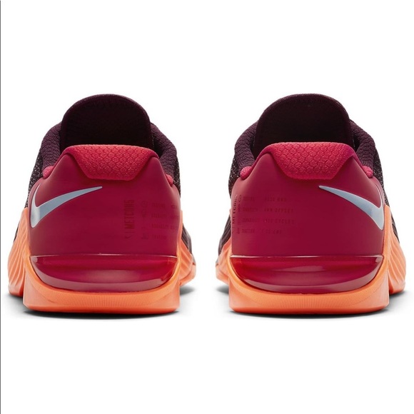 🏵NEW Nike Metcon 5 Maroon Orange🏵 - Picture 4 of 13